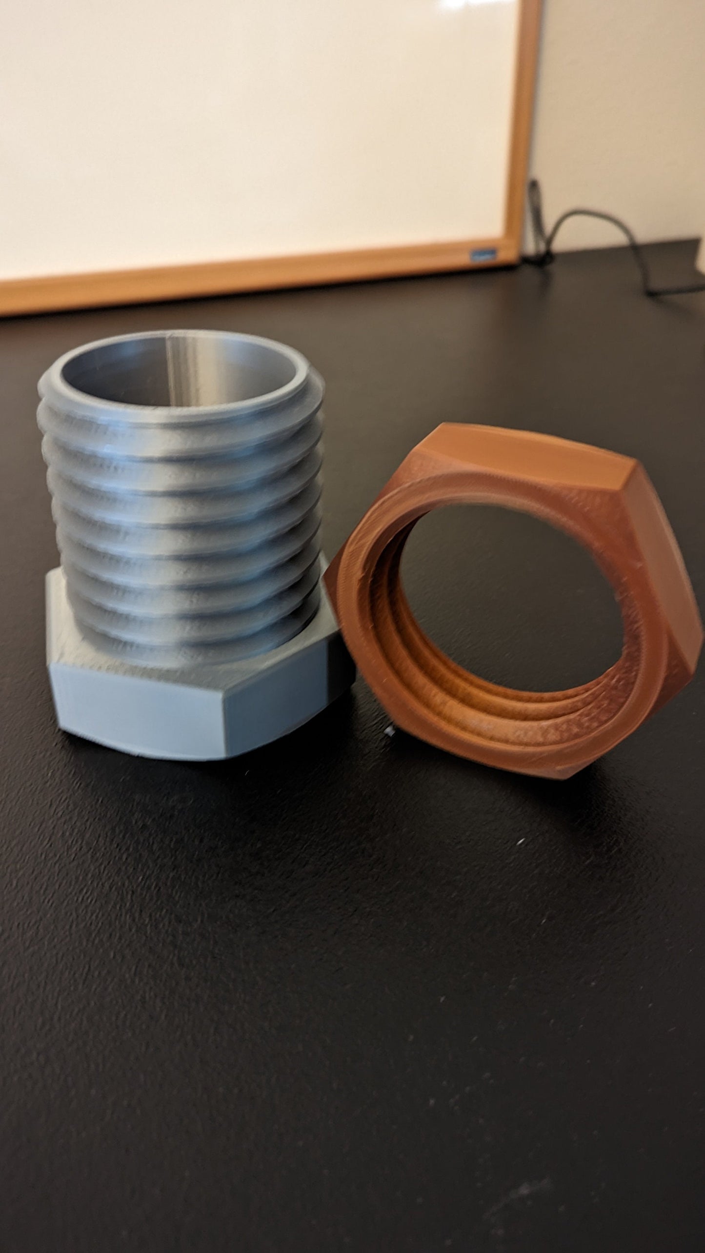 Nut and Bolt Pencil Holder - Just In 3D