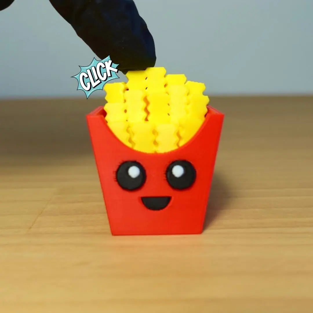 Fidget Keychain with Click Sound β Customizable Fry Container Keychain with Keyboard Key Switch β Stress Relief Toy & Fun Desk Accessory My Store