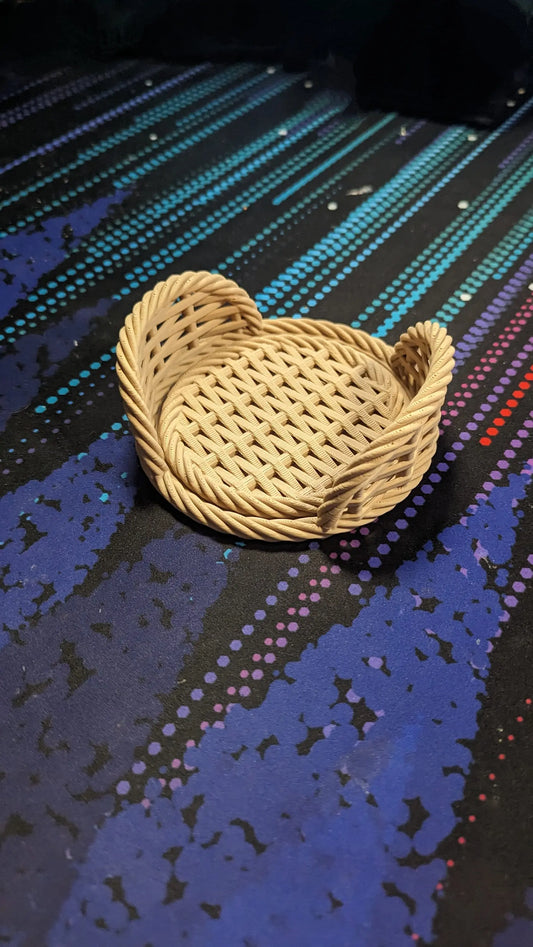 6 Woven Coasters and Coaster Holder - 3D Printed My Store