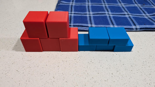 Set of Red and Blue Pressure Blocks for NYS Earth and Space Science Lab - Just In 3D
