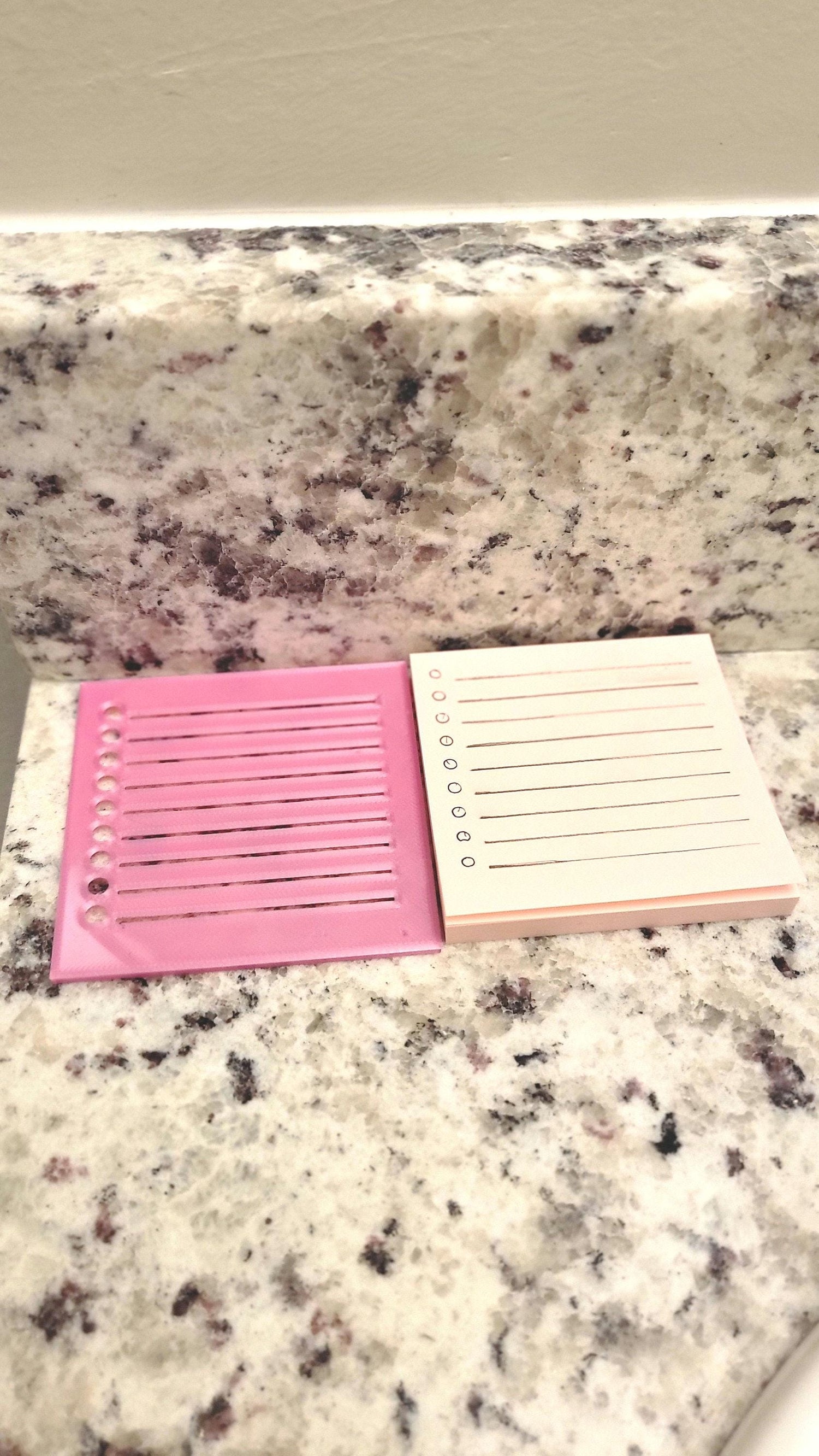 Post-It Note Checklist Stencil - Just In 3D
